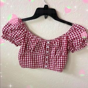 name: red checkered heart button blouse
size: M
꒰ა ♡ ໒꒱
